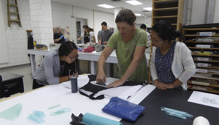 Print Shop with Kate Leonard and students printing